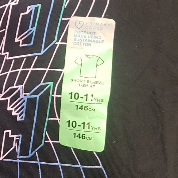 PRIMARK T-SHIRT GAMER LOGO SIZE 7-12YRS - Picture 5 of 5